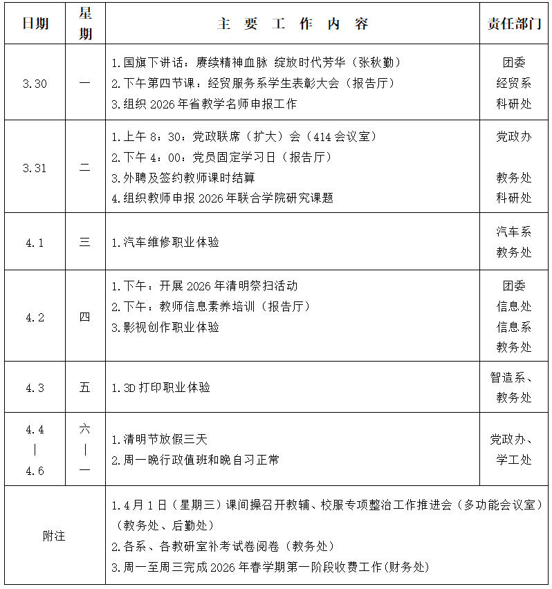 2025/2026ѧ��ڶ�ѧ�ڵڰ��ܹ������ű�