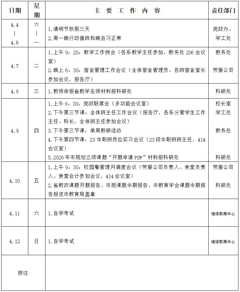 2025/2026ѧ��ڶ�ѧ�ڵھ��ܹ������ű�