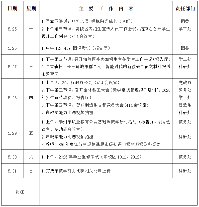 2025/2026ѧ��ڶ�ѧ�ڵ�ʮ���ܹ������ű�