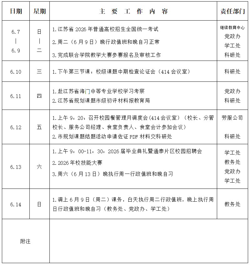 2025/2026ѧ��ڶ�ѧ�ڵ�ʮ���ܹ������ű�